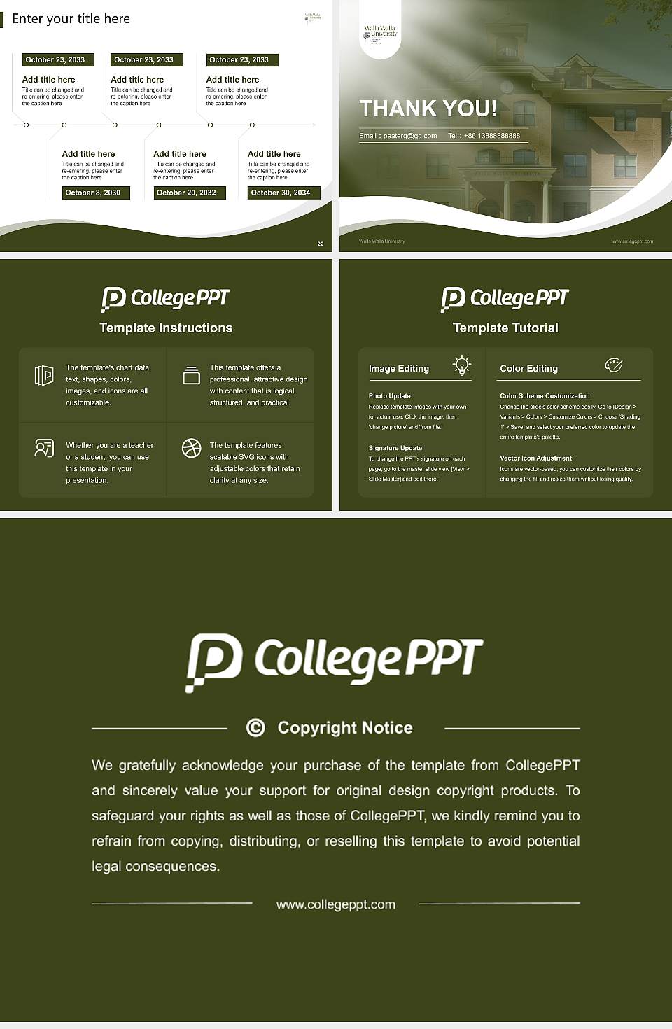 Walla Walla University Lecture Sharing and Networking Event PPT Template4:3 ratio PPT effect preview image4