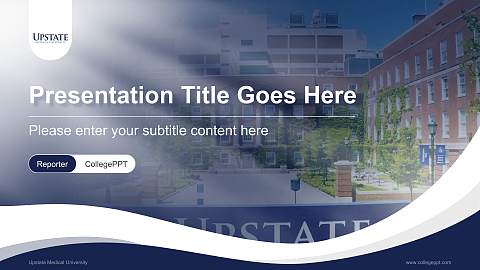 Upstate Medical University Lecture Sharing and Networking Event PPT Template