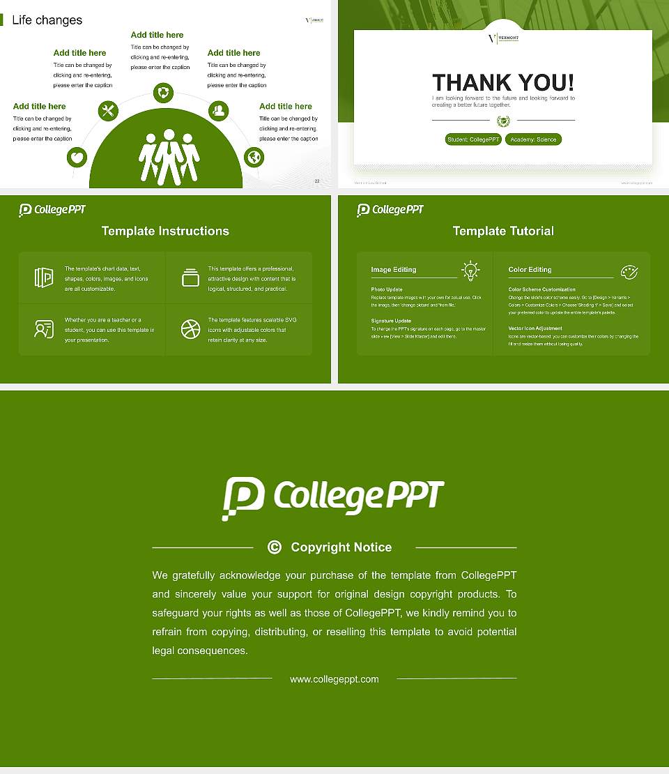 Vermont Law School National Scholarship Defense PPT Template16:9 ratio PPT effect preview image4