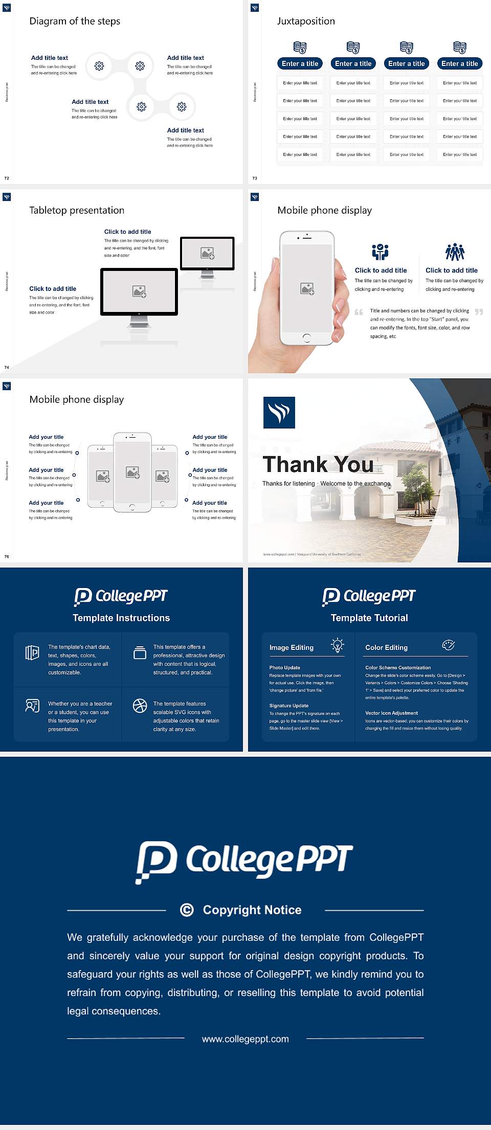 Vanguard University of Southern California Competition/Entrepreneurship Contest PPT Template4:3 ratio PPT effect preview image9