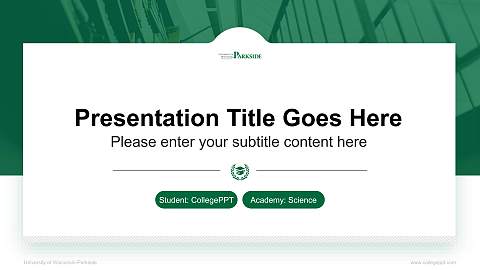 University of Wisconsin-Parkside National Scholarship Defense PPT Template