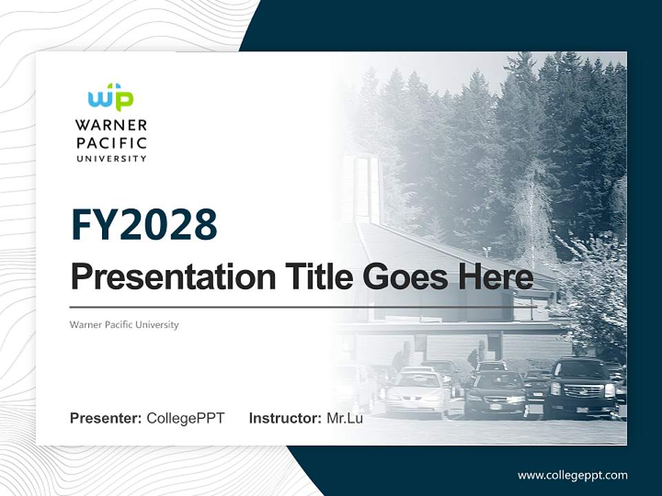 Warner Pacific University Academic Presentation/Research Findings Report PPT Template4:3 ratio PPT effect preview image5