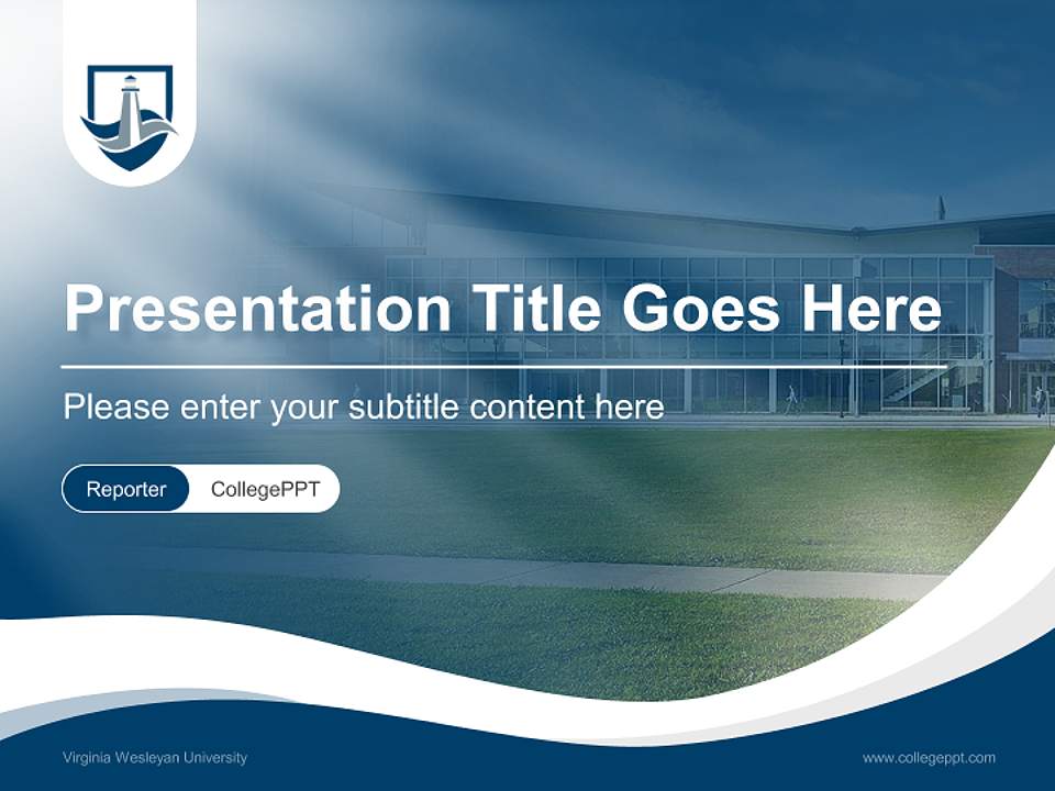 Virginia Wesleyan University Lecture Sharing and Networking Event PPT Template4:3 ratio PPT effect preview image4