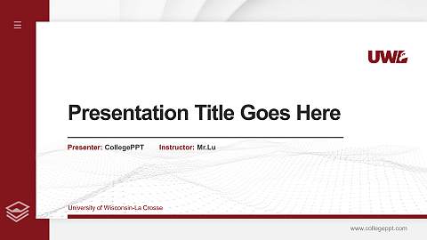 University of Wisconsin-La Crosse Thesis Proposal/Graduation Defense PPT Template