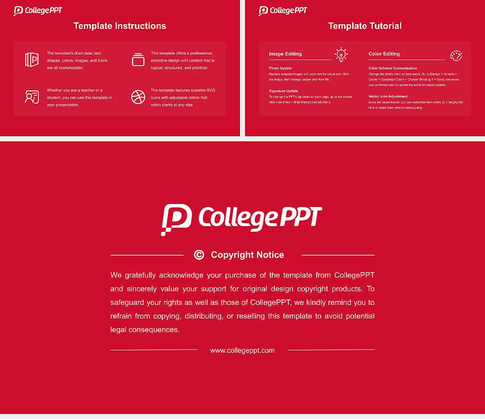 Wabash College Course/Courseware Creation PPT Template16:9 ratio PPT effect preview image5