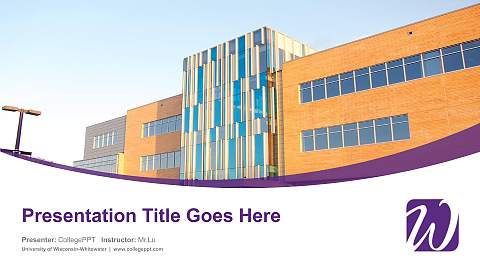 University of Wisconsin-Whitewater Course/Courseware Creation PPT Template