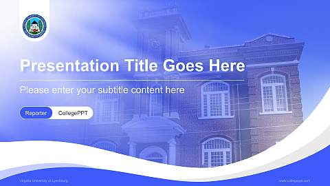 Virginia University of Lynchburg Lecture Sharing and Networking Event PPT Template