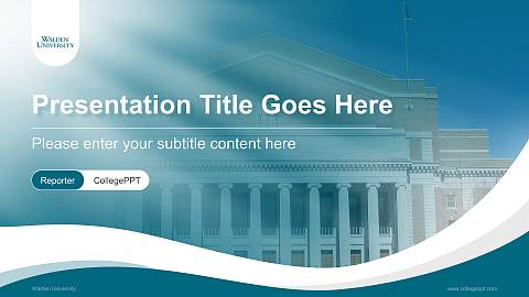 Walden University Lecture Sharing and Networking Event PPT Template