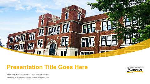 University of Wisconsin-Superior Course/Courseware Creation PPT Template