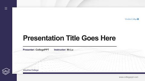 Ursuline College Thesis Proposal/Graduation Defense PPT Template