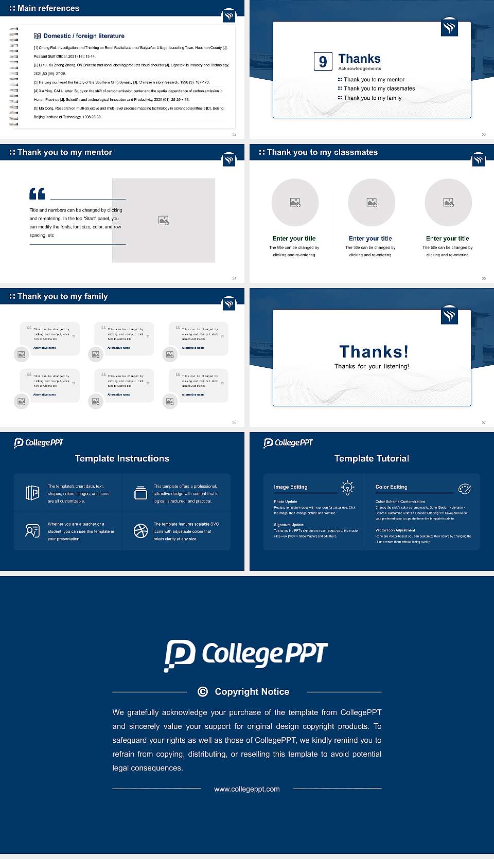 Vanguard University of Southern California Graduation Thesis Defense PPT Template16:9 ratio PPT effect preview image7