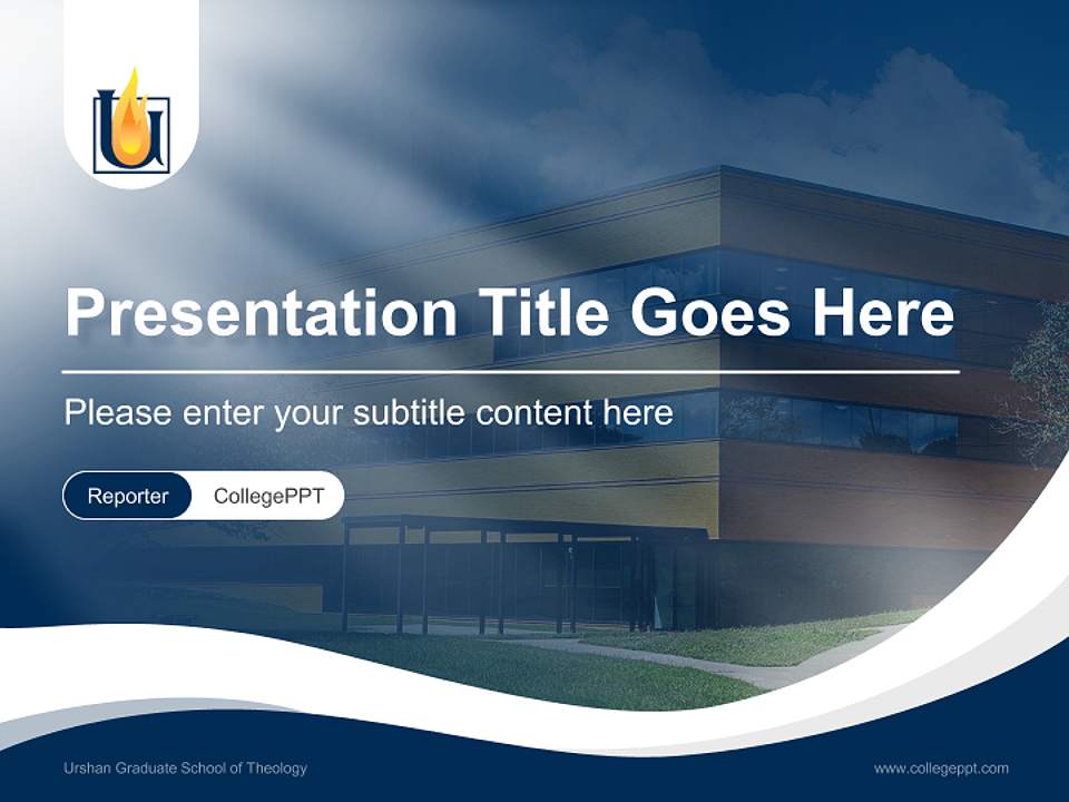 Urshan Graduate School of Theology Lecture Sharing and Networking Event PPT Template4:3 ratio PPT effect preview image4
