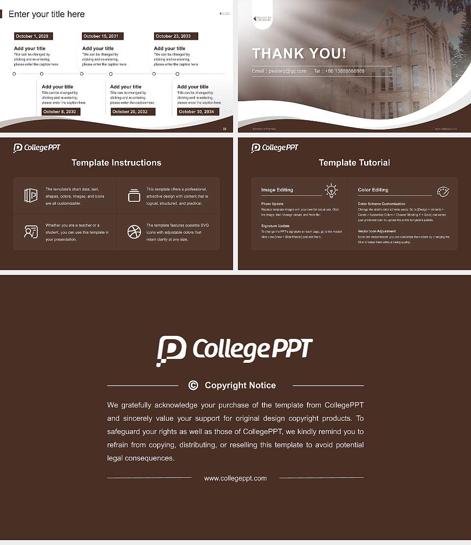 University of Wyoming Lecture Sharing and Networking Event PPT Template16:9 ratio PPT effect preview image4