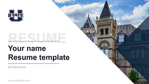Utah State University Resume PPT Template