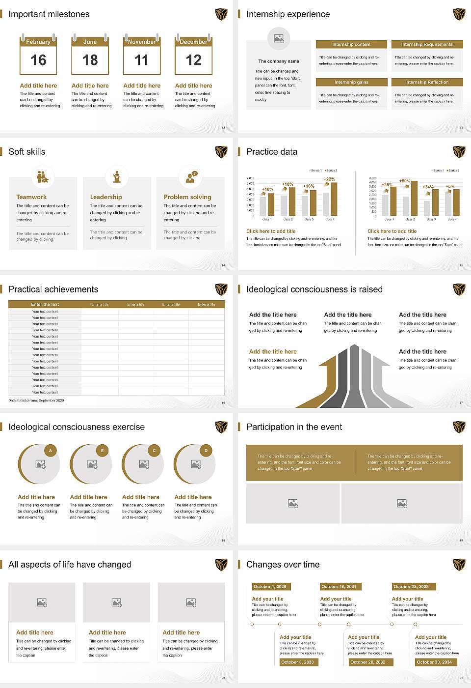 Wake Forest University National Scholarship Defense PPT Template16:9 ratio PPT effect preview image3