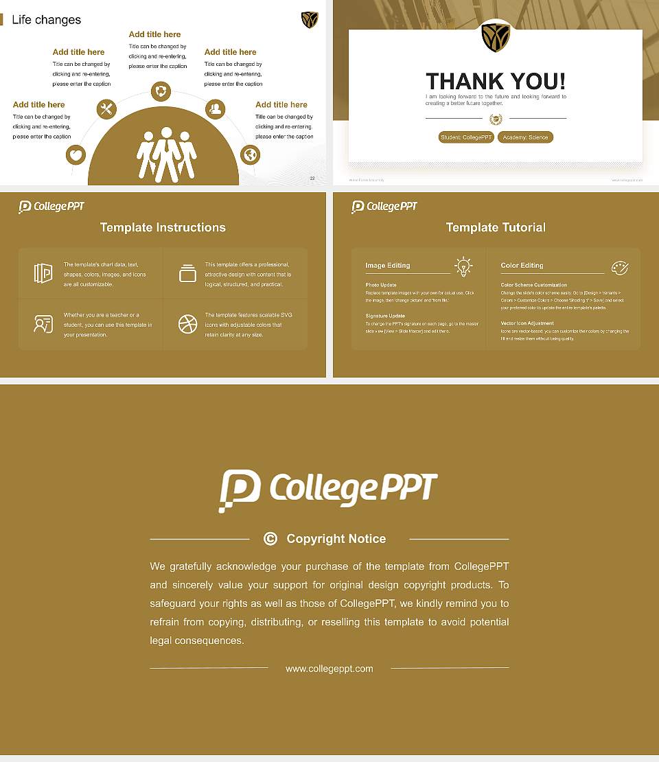 Wake Forest University National Scholarship Defense PPT Template16:9 ratio PPT effect preview image4
