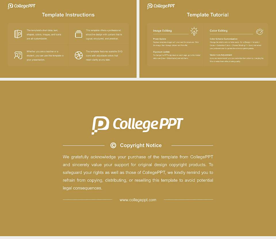 Vanderbilt University Course/Courseware Creation PPT Template16:9 ratio PPT effect preview image5