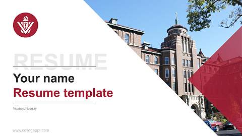 Viterbo University Resume PPT Template