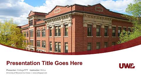 University of Wisconsin-La Crosse Course/Courseware Creation PPT Template