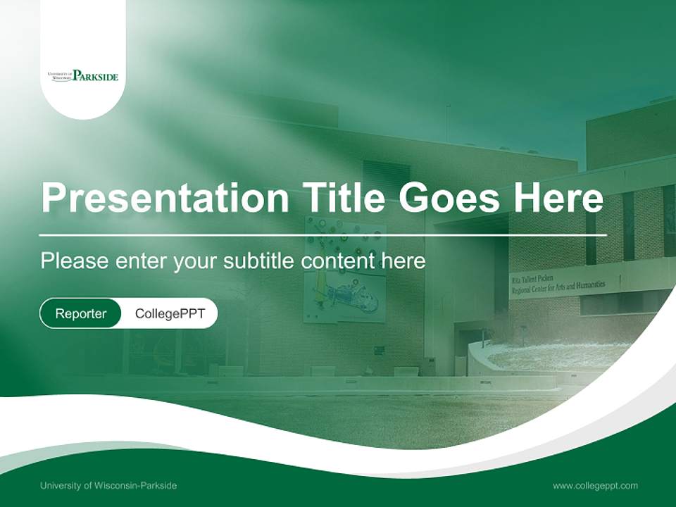 University of Wisconsin-Parkside Lecture Sharing and Networking Event PPT Template4:3 ratio PPT effect preview image4