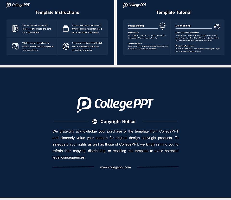 Utica College Academic Presentation/Research Findings Report PPT Template16:9 ratio PPT effect preview image5