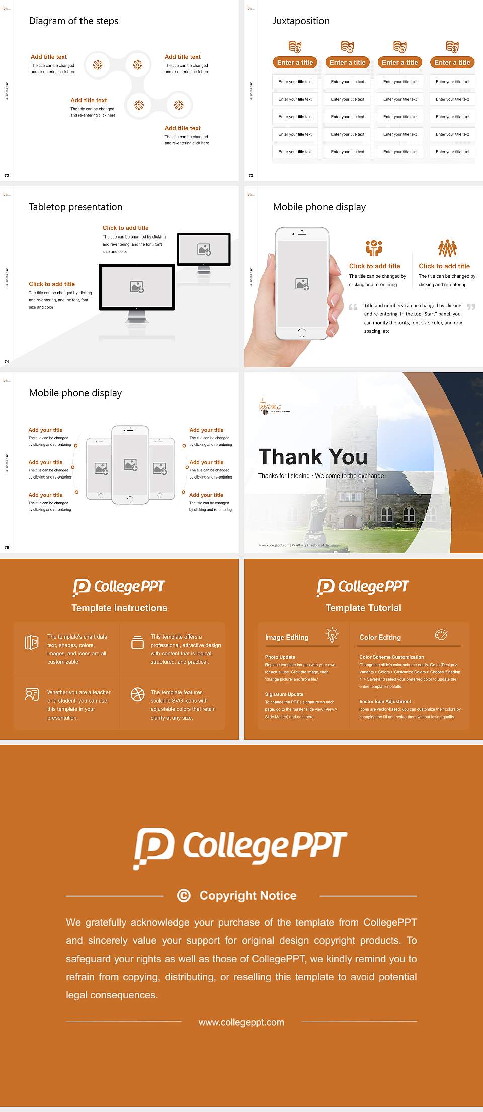 Wartburg Theological Seminary Competition/Entrepreneurship Contest PPT Template4:3 ratio PPT effect preview image9