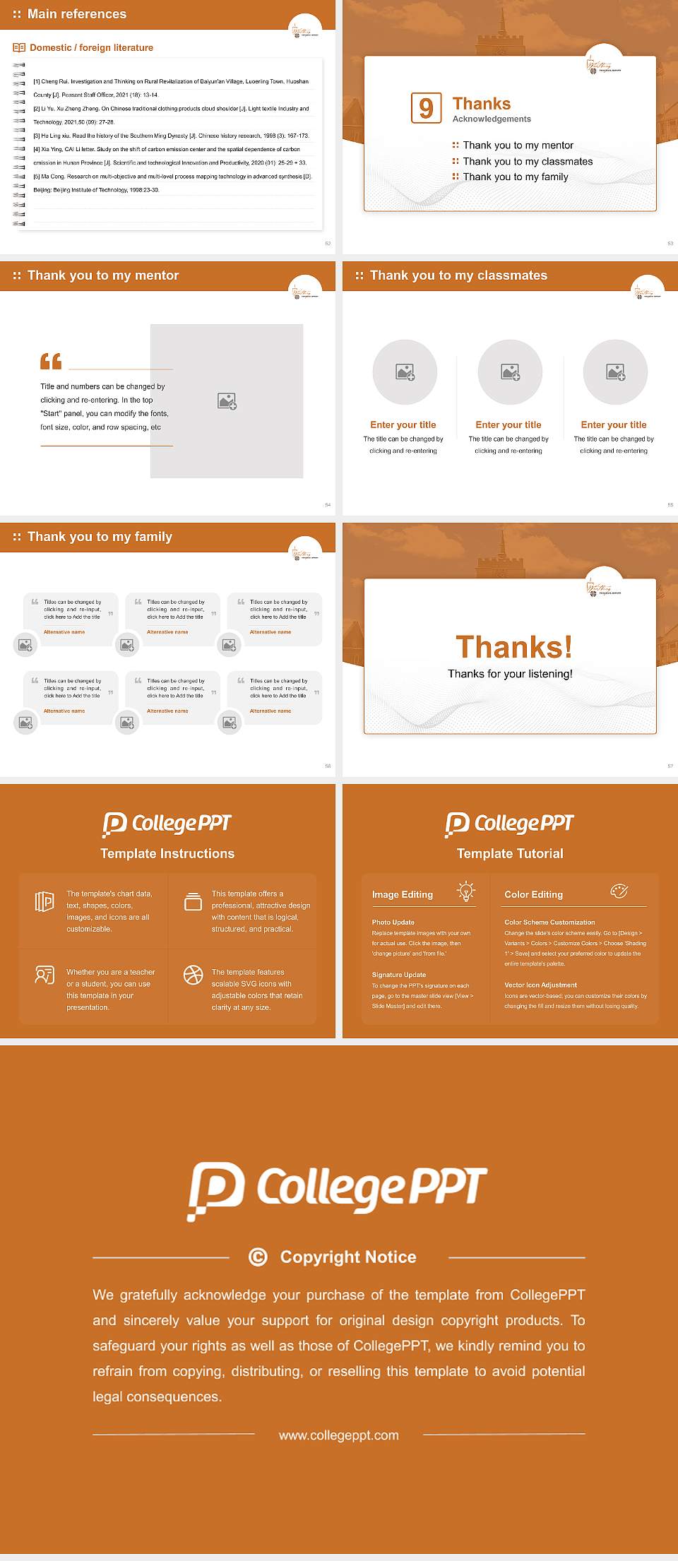 Wartburg Theological Seminary Graduation Thesis Defense PPT Template4:3 ratio PPT effect preview image7