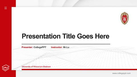 University of Wisconsin-Madison Thesis Proposal/Graduation Defense PPT Template