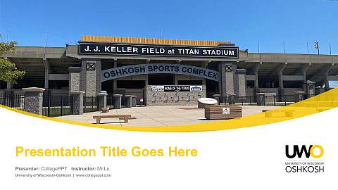 University of Wisconsin-Oshkosh Course/Courseware Creation PPT Template