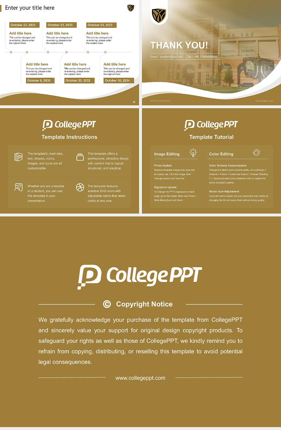 Wake Forest University Lecture Sharing and Networking Event PPT Template4:3 ratio PPT effect preview image4