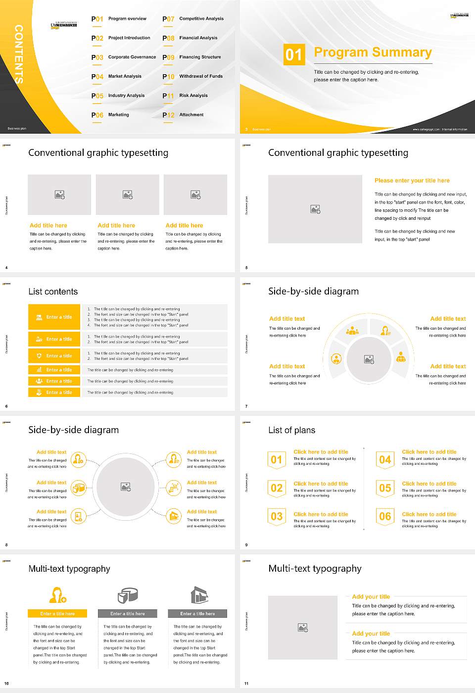 University of Wisconsin-Milwaukee Competition/Entrepreneurship Contest PPT Template16:9 ratio PPT effect preview image2