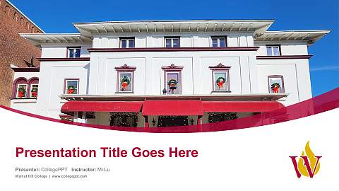 Walnut Hill College Course/Courseware Creation PPT Template