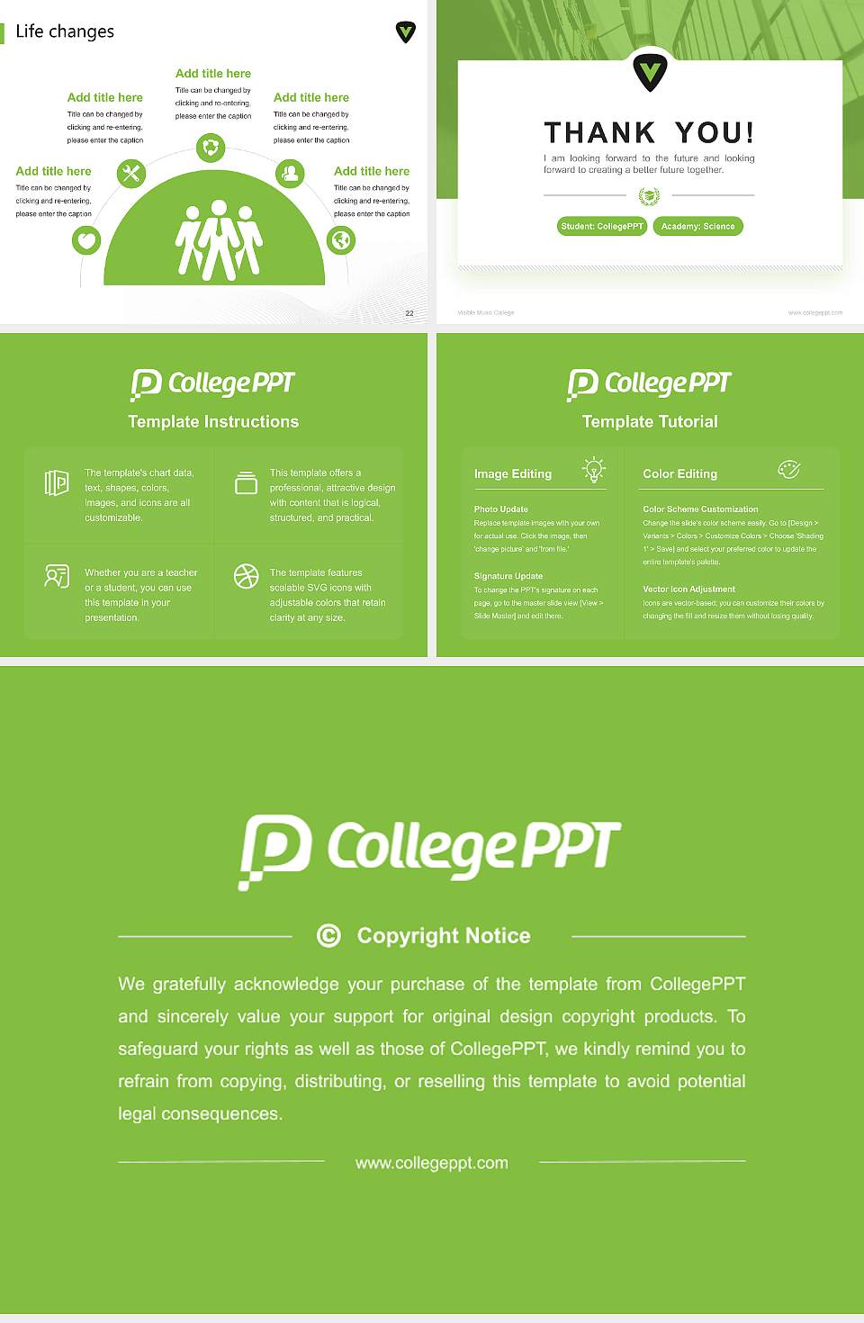 Visible Music College National Scholarship Defense PPT Template4:3 ratio PPT effect preview image4