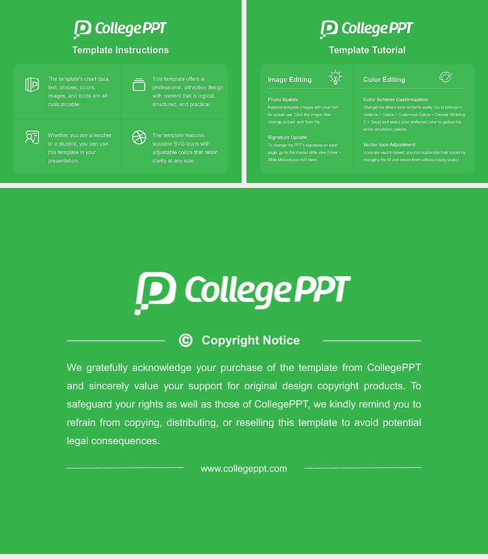 Vermont Technical College Academic Presentation/Research Findings Report PPT Template4:3 ratio PPT effect preview image5