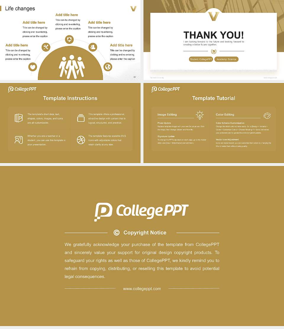 Vanderbilt University National Scholarship Defense PPT Template16:9 ratio PPT effect preview image4