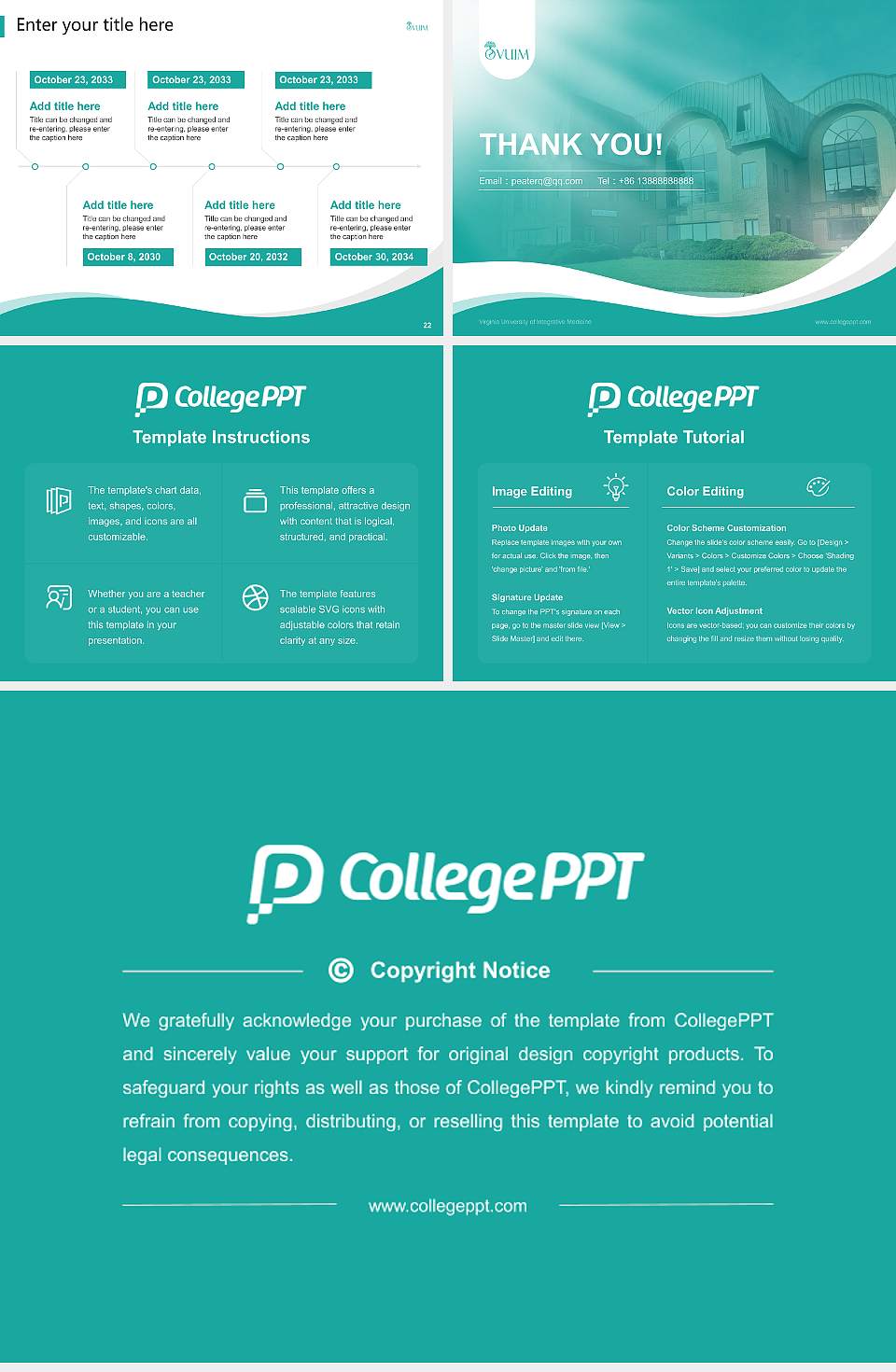 Virginia University of Integrative Medicine Lecture Sharing and Networking Event PPT Template4:3 ratio PPT effect preview image4