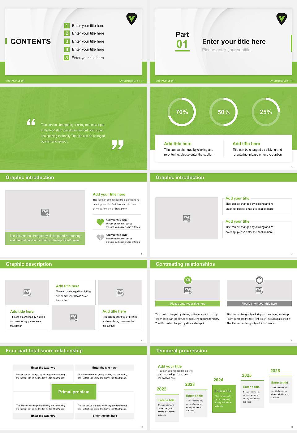 Visible Music College Thesis Proposal/Graduation Defense PPT Template16:9 ratio PPT effect preview image2