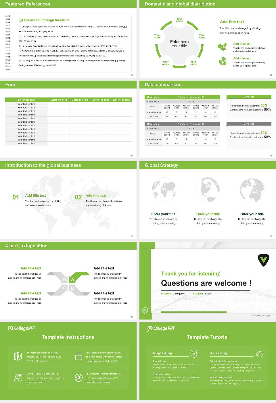 Visible Music College Thesis Proposal/Graduation Defense PPT Template16:9 ratio PPT effect preview image4