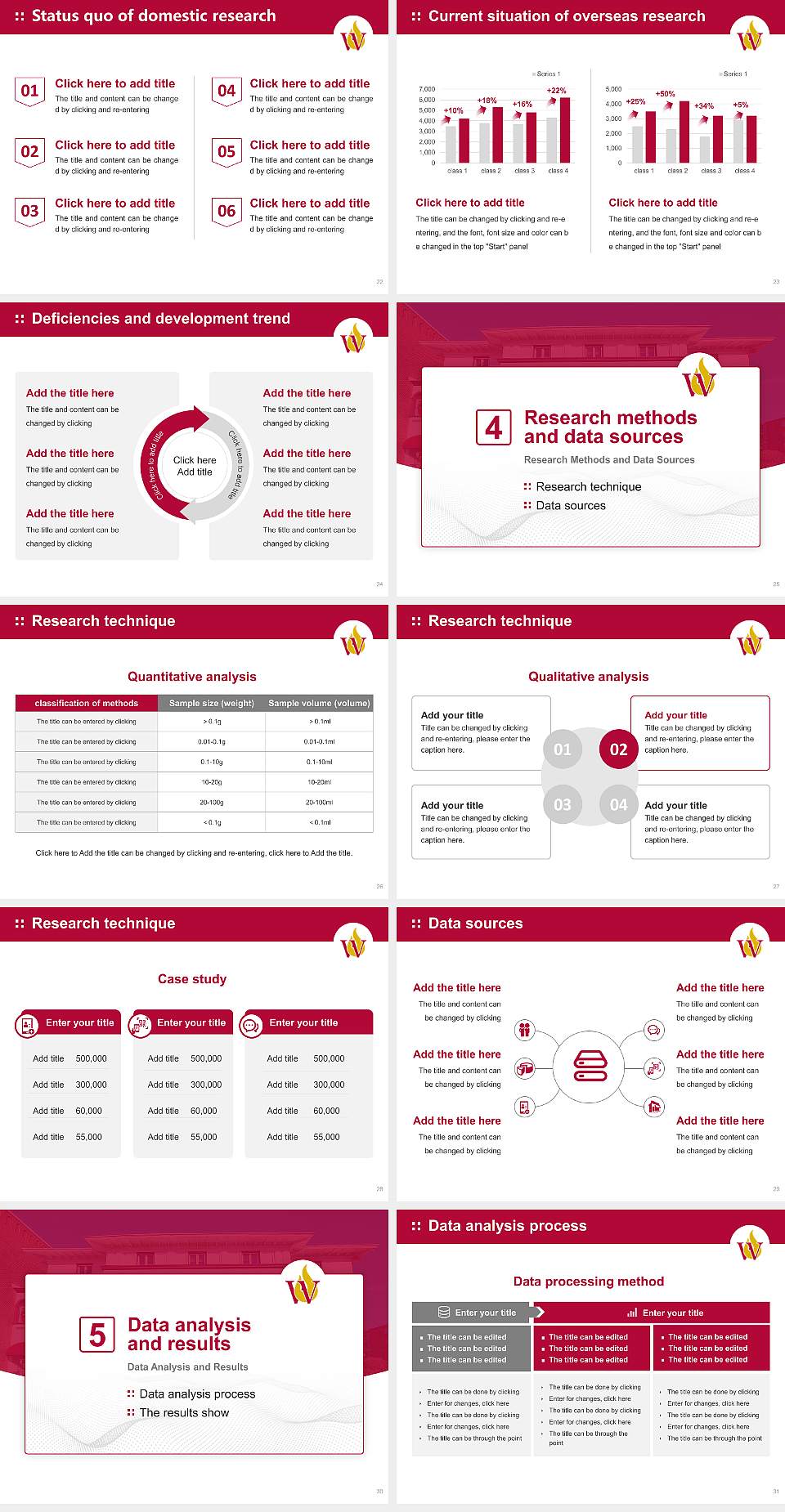 Walnut Hill College Graduation Thesis Defense PPT Template4:3 ratio PPT effect preview image4
