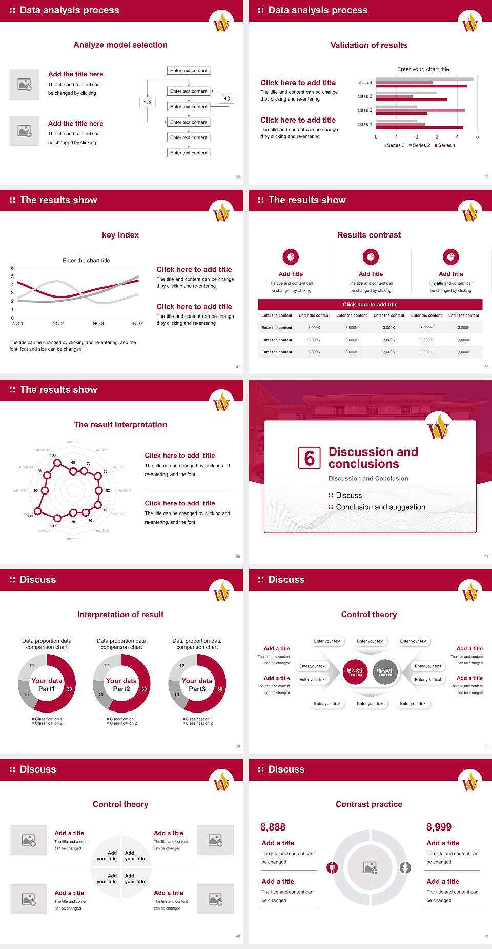 Walnut Hill College Graduation Thesis Defense PPT Template4:3 ratio PPT effect preview image5