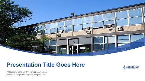 Vandercook College of Music Course/Courseware Creation PPT Template