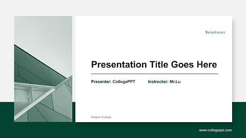 Wagner College General Purpose PPT Template