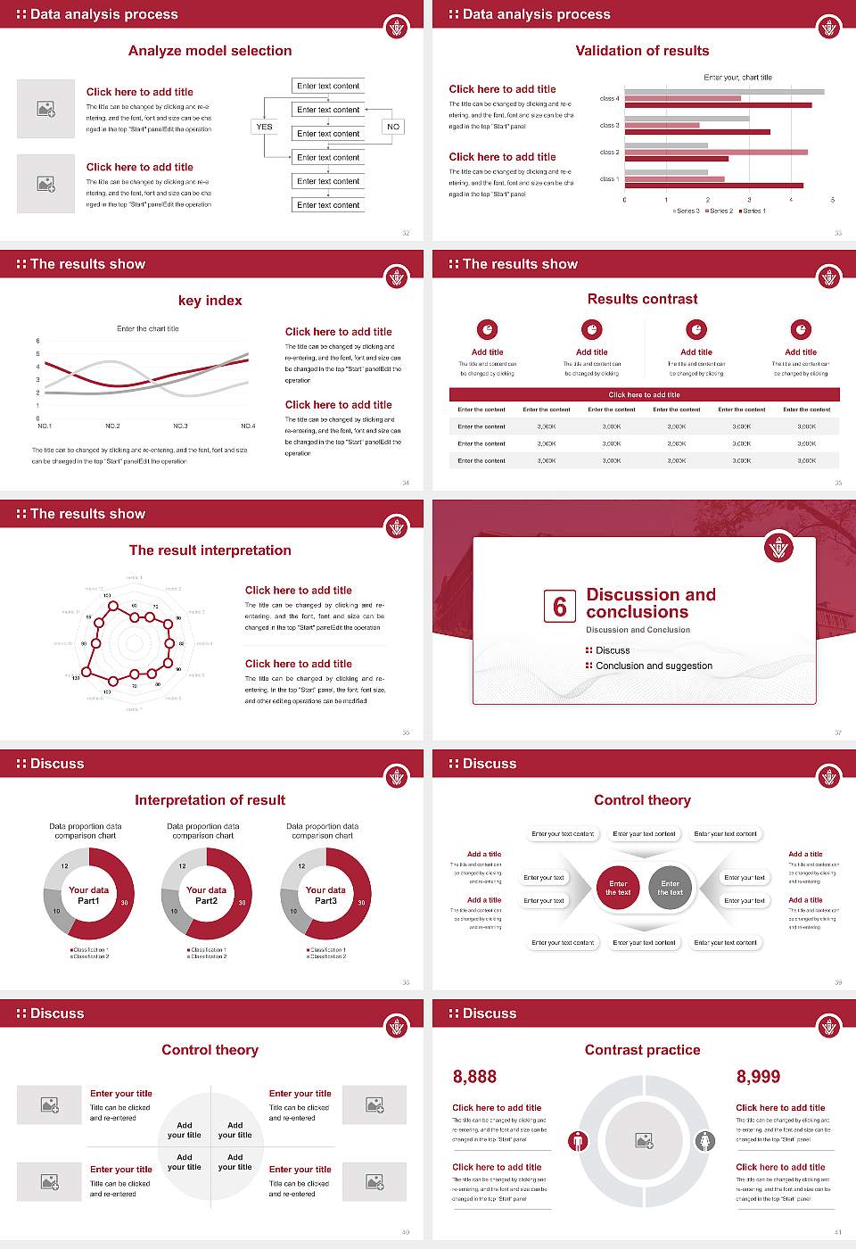 Viterbo University Graduation Thesis Defense PPT Template16:9 ratio PPT effect preview image5
