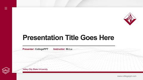 Valley City State University Thesis Proposal/Graduation Defense PPT Template