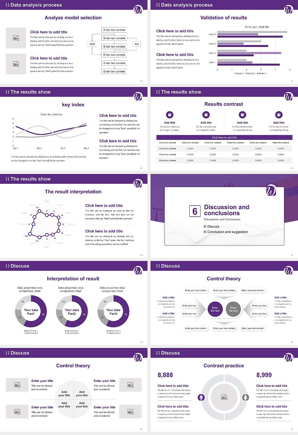 University of Wisconsin-Whitewater Graduation Thesis Defense PPT Template16:9 ratio PPT effect preview image5