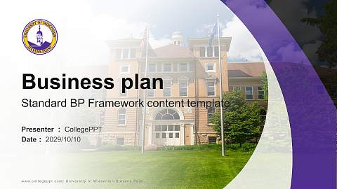 University of Wisconsin-Stevens Point Competition/Entrepreneurship Contest PPT Template