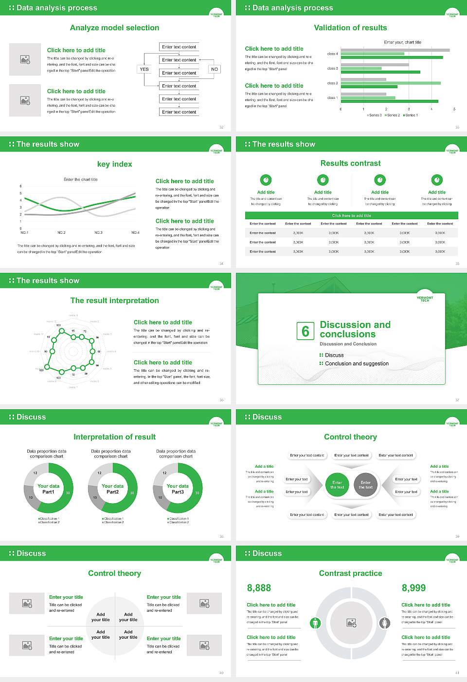 Vermont Technical College Graduation Thesis Defense PPT Template16:9 ratio PPT effect preview image5