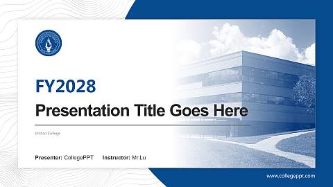Urshan College Academic Presentation/Research Findings Report PPT Template