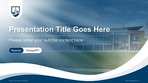 Virginia Wesleyan University Lecture Sharing and Networking Event PPT Template