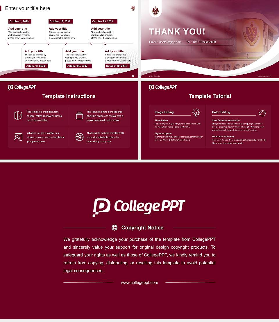 Walsh University Lecture Sharing and Networking Event PPT Template16:9 ratio PPT effect preview image4
